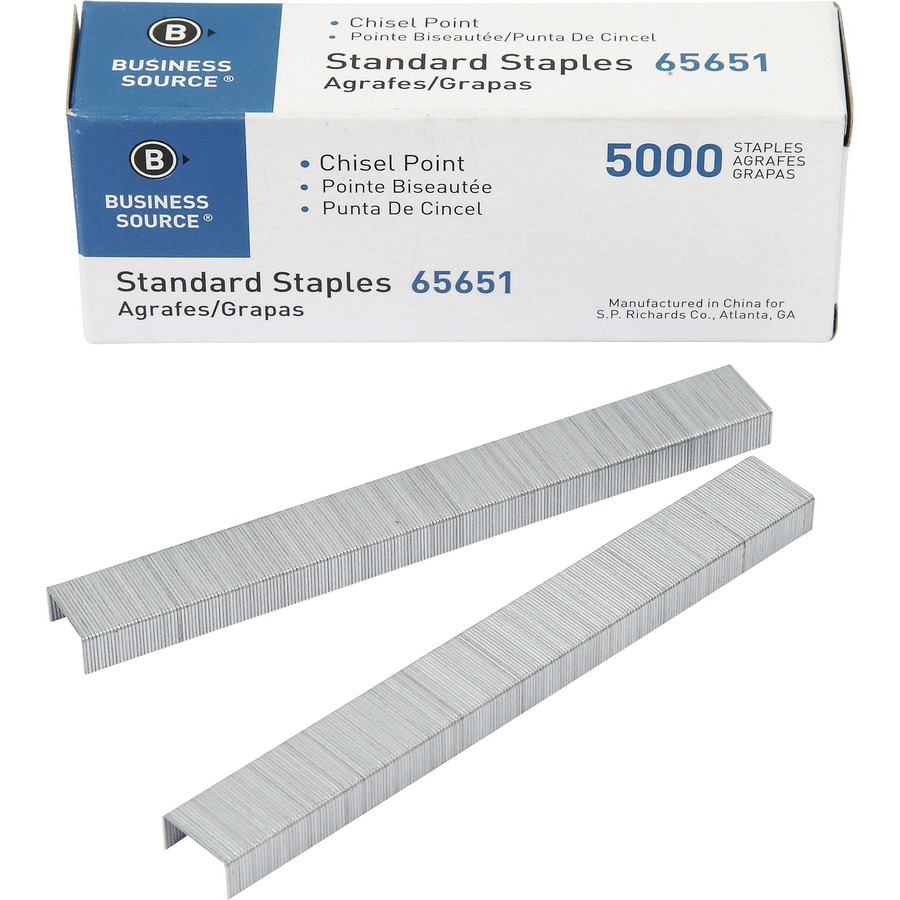JAM Paper Standard Staples 12 Full Strip Purple Box Of 5000
