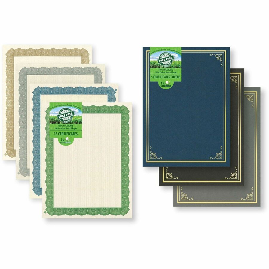Geographics Certificates 8 12 x 11 Kensington Blue With Gold Foil Pack Of  15 - Office Depot