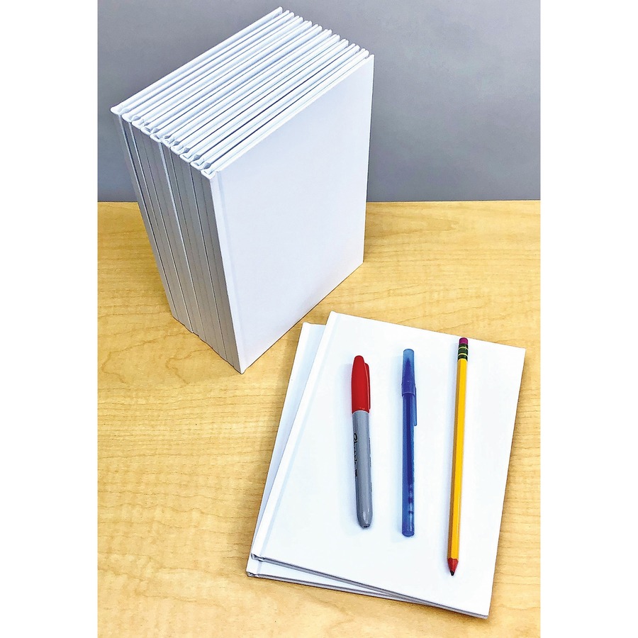 Picture of Ashley Hardcover Blank Book - 28 Pages - Plain 6 x 8 - White Paper - 1Each