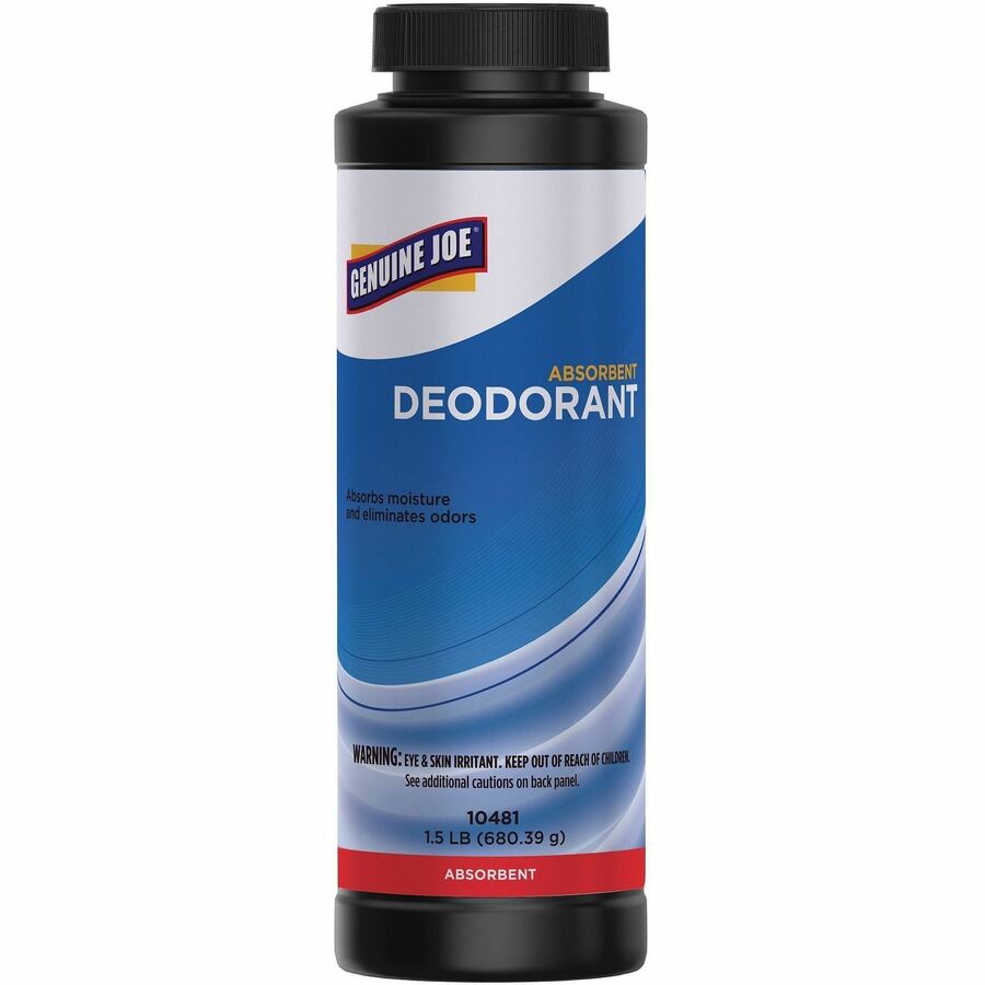 Genuine Joe Deodorizing Absorbent - 24 oz (1.50 lb) - Recommended For: Odor Remover - Easy to Use, Absorbent, Caustic-free, Deodorant, Deodorize, Non-corrosive - Light Brown - 12 / Carton