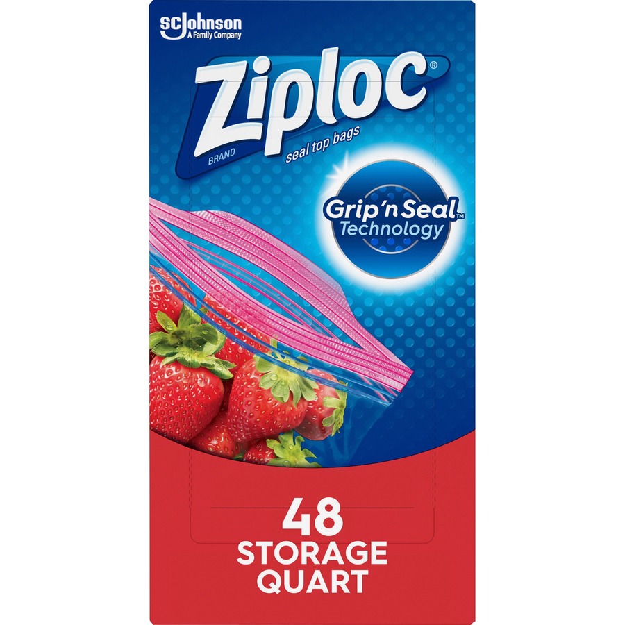 SJN314469CT - Ziploc® Quart Storage Seal Top Bags, SJN 314469CT