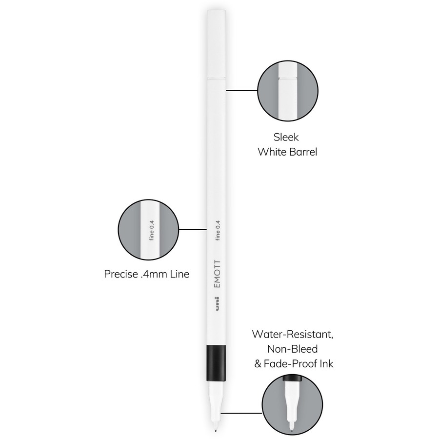 Picture of uni&reg; EMOTT Fineliner Marker Pens