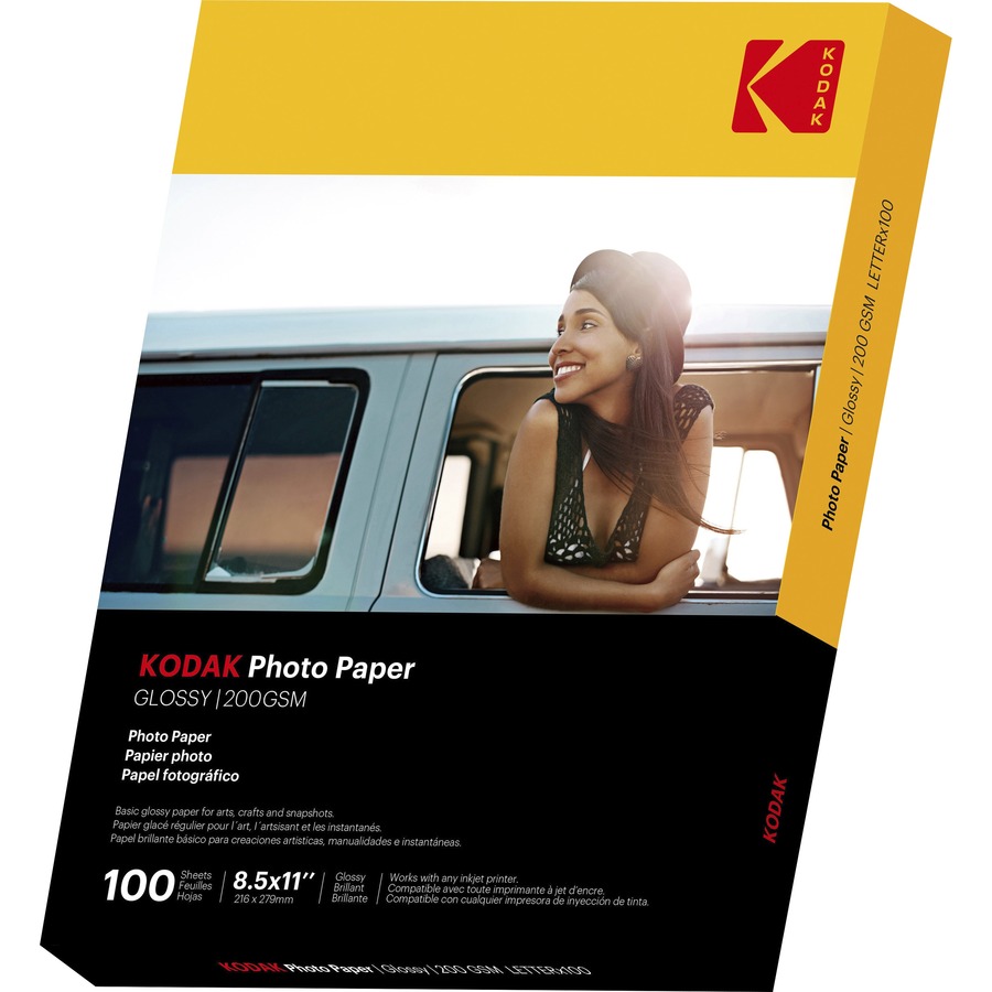 KOD41183 - Kodak Glossy Photo Paper - Letter - 8 1/2 x 11 