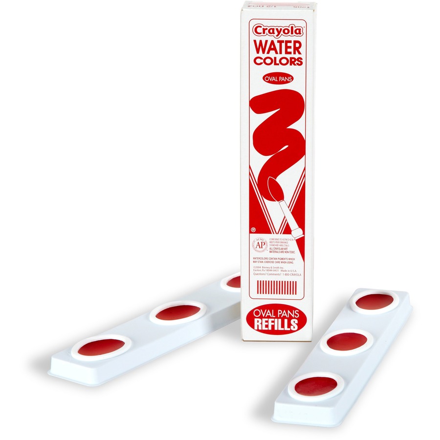 Crayola Watercolor Paint Refill - Red - Washable - 6 / Box