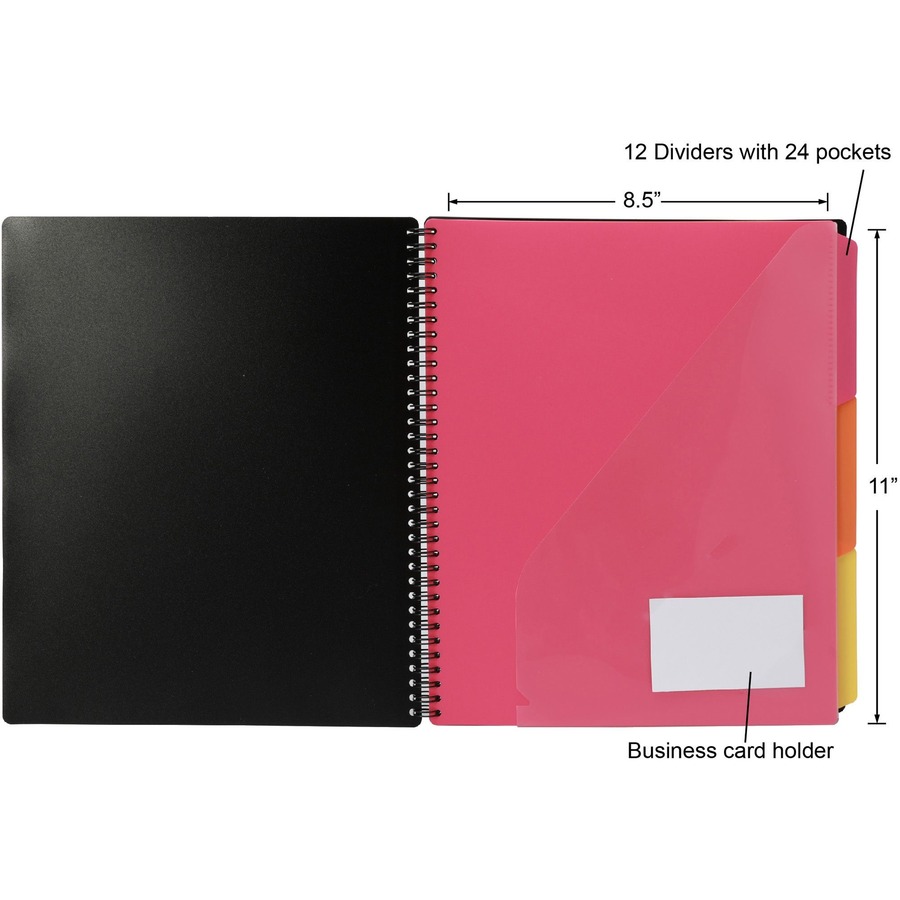 Picture of Business Source 1/3 Tab Cut Letter Organizer Folder