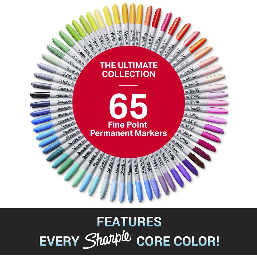 Permanent Markers Ultimate Collection Assorted Tips, Assorted Colors,  72/Set 