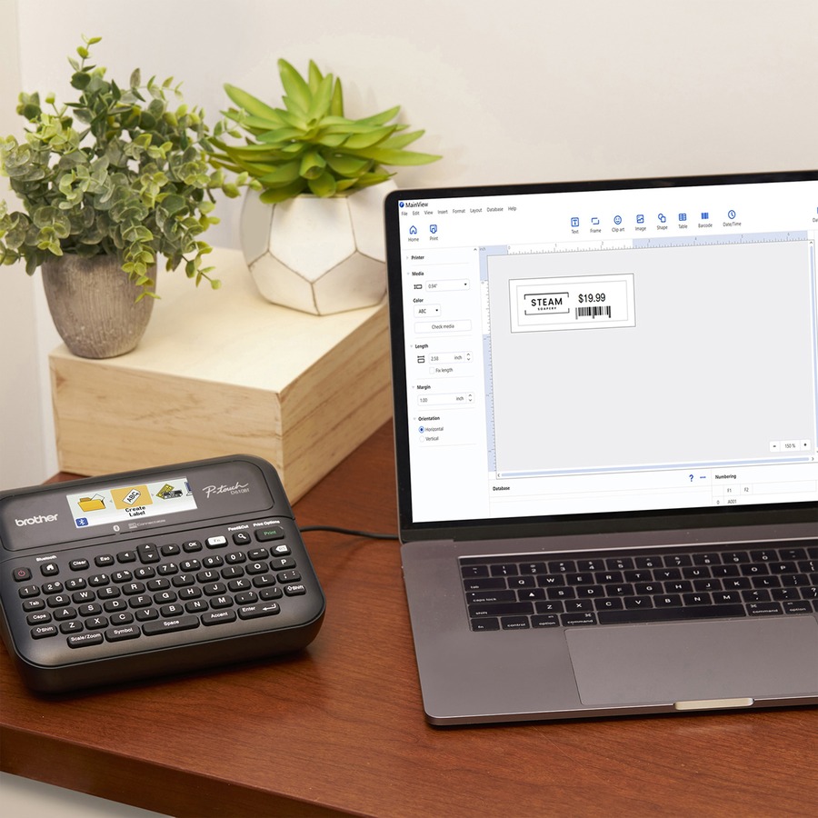 Picture of Brother P-touch Business Professional Connected Label Maker with Case PTD610BTVP