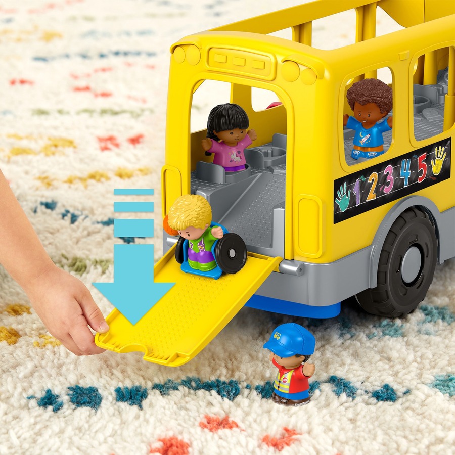 Picture of Fisher-Price Little People Toddler Learning Toy, Big Yellow School Bus Musical Push Toy