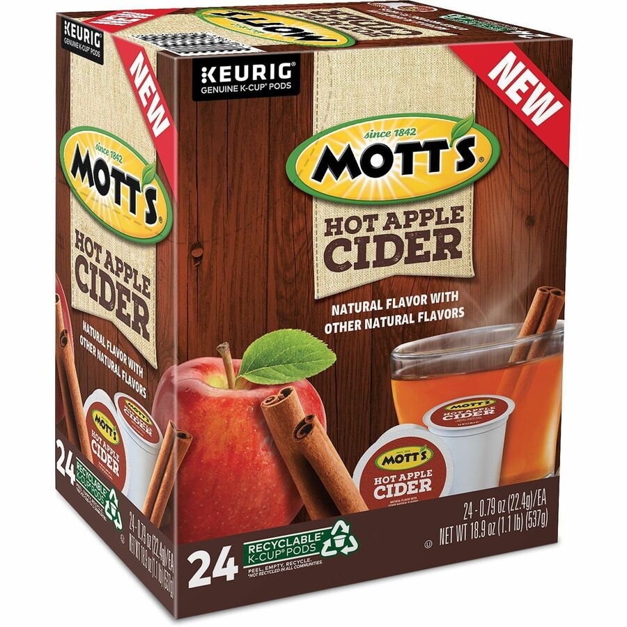 Mott's® Hot Apple Cider - Concentrate - 8 fl oz (237 mL) - Apple Cider, Natural - 4 / Carton