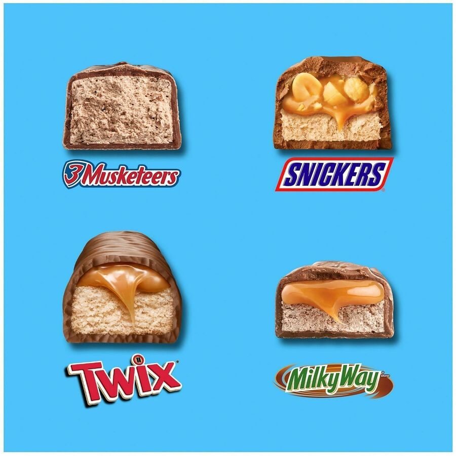 Green Rabbit Mar's Minis Chocolate Variety Pack - Assorted - 180 /Bag - 1 / Carton