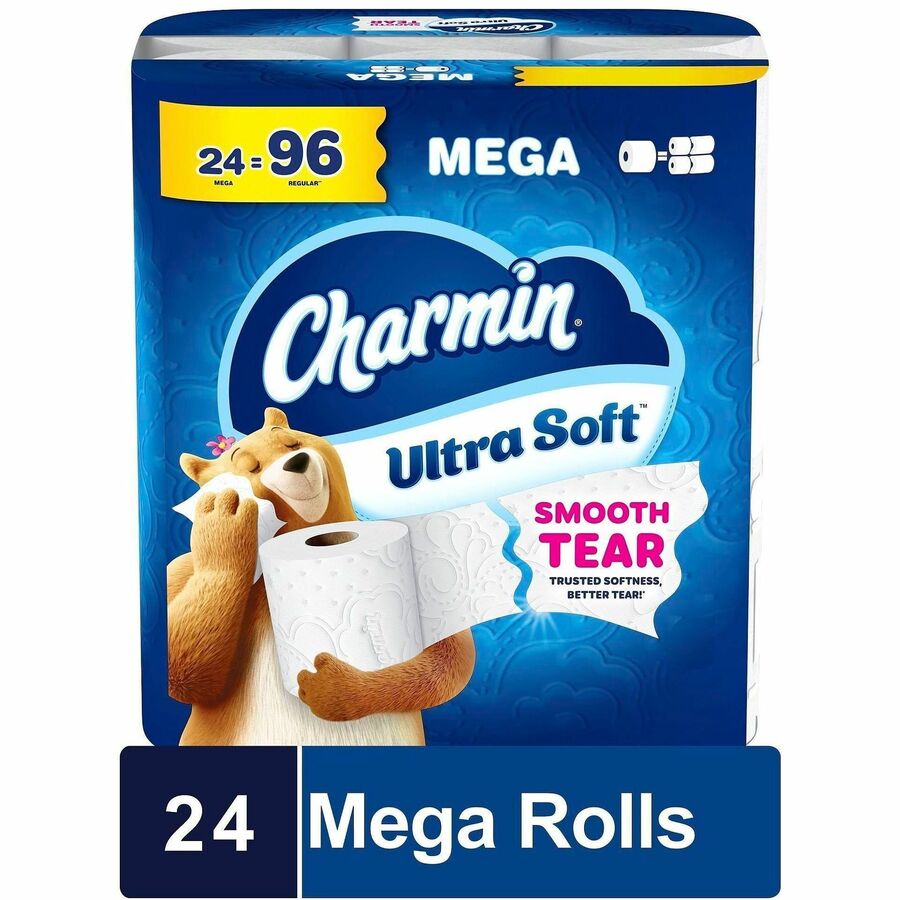 PGC19268 - Looking for an irresistibly soft toilet paper Charmin has got you covered. Charmin Ultra Soft Mega Roll is the same great softness you love!More convenient, more value and all in our long-lasting roll, so you can change the roll even less often!And with our wavy edge, you'll get asmoother tearfor an even better 'go'! It was voted #1 product of the year*!And each sheet is 2X more absorbent so you can use less than the leading bargain brand. Charmin Ultra Soft is our softest toilet paper ever so it is harder than ever to resist!