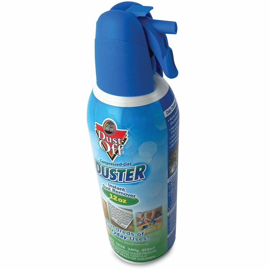 Dust-Off Compressed-Gas Duster - For Office, Keyboard, CPU, Notebook, Desk, Home, Window - 1 Each