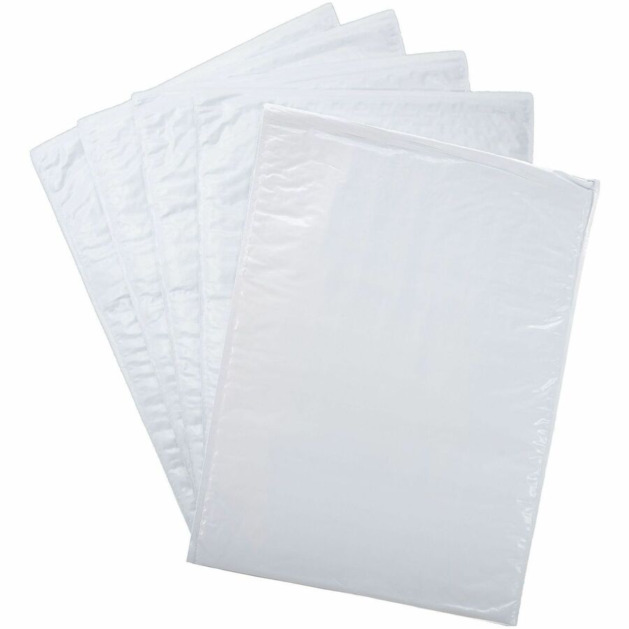 Lindenmeyr Explorer Poly Self-Seal Bubble Mailers - Bubble/Shipping - #4 - 9 1/2" Width x 14 1/2" Length - Self-sealing - White - Polyethylene - 100 / Carton - Kennedy Office