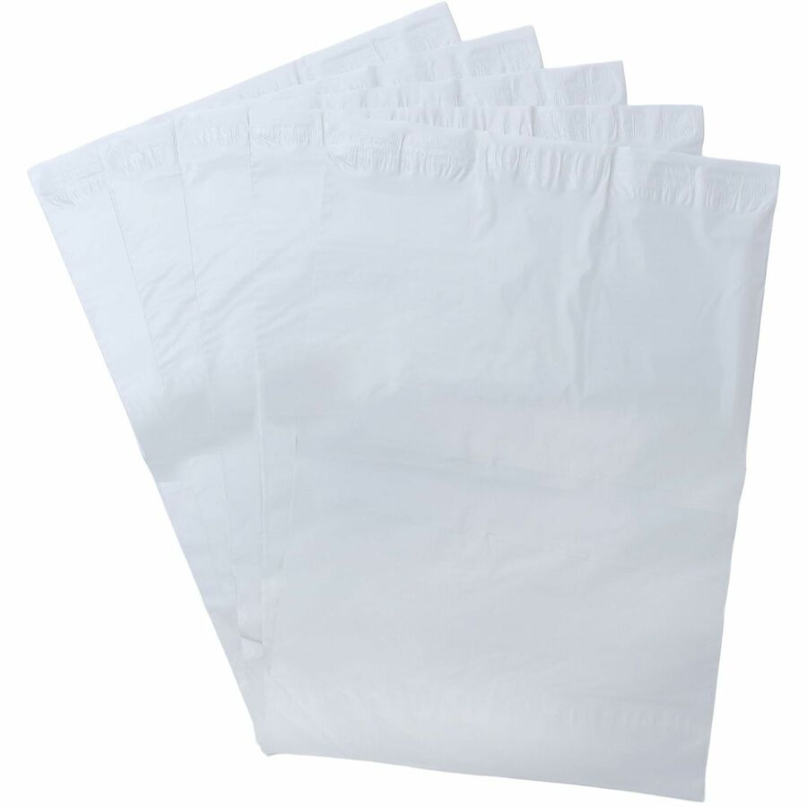 Lindenmeyr Explorer Poly Self-Seal Mailers - Mailing/Shipping - #7 - 14 1/2" Width x 19" Length - Self-sealing - White - Polyethylene - 250 / Carton - Kennedy Office