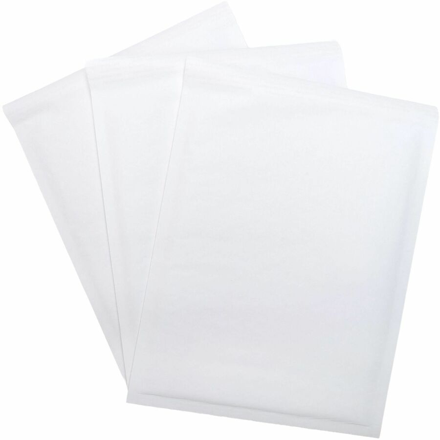Lindenmeyr Explorer Self-Seal Paper Bubble Mailers - Bubble/Shipping - #2 - 8 1/2" Width x 12" Length - Self-sealing - White - Paper - 100 / Carton - Kennedy Office
