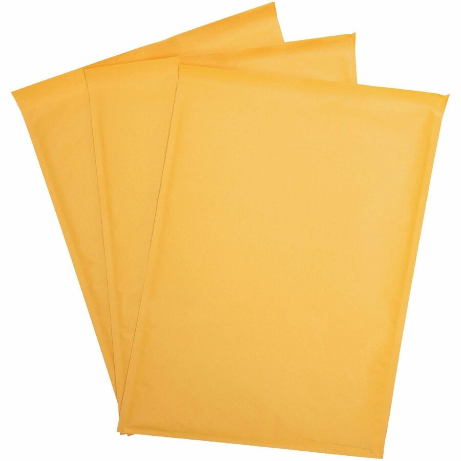 Lindenmeyr Explorer Kraft Self-Seal Bubble Mailers - Bubble/Shipping - #7 - 14 1/4" Width x 20" Length - Self-sealing - Kraft - Kraft - 50 / Carton - Kennedy Office