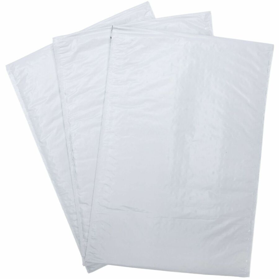 Lindenmeyr Explorer Poly Self-Seal Bubble Mailers - Bubble/Shipping - #1 - 7 1/4" Width x 12" Length - Self-sealing - White - Polyethylene - 100 / Carton - Kennedy Office