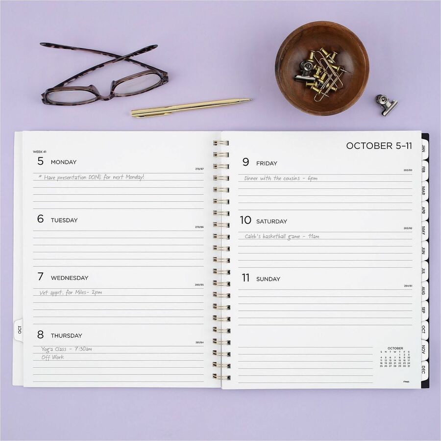 Picture of Mead BIG PLANS Tea Part Weekly/Monthly Planner