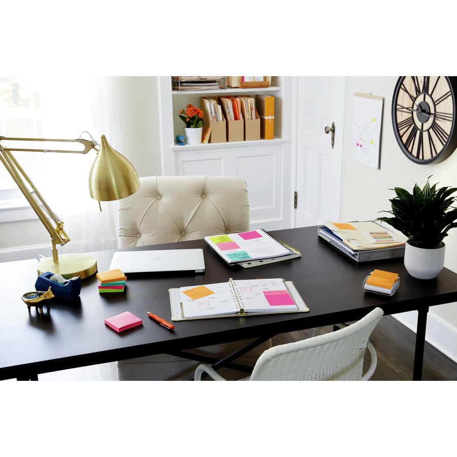 Post-it® Notes Value Pack - Canary Yellow and Poptimistic Color Collection - 2400 - 3" Flag/Note Width x 3" Flag/Note Length - Square - 100 Sheets per Pad - Unruled - Neon Green, Canary Yellow, Aqua Wave - Paper - Self-adhesive, Repositionable - 24 / 