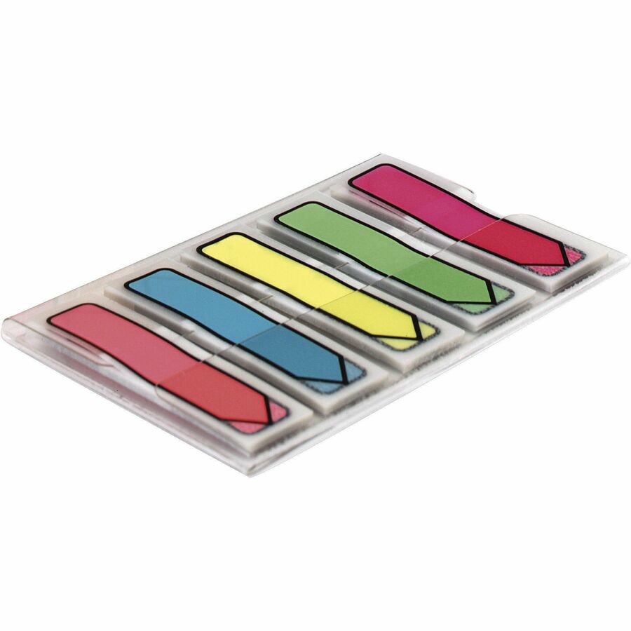 Post-it&reg; Arrow Flags in On-the-Go Dispenser - Bright Colors