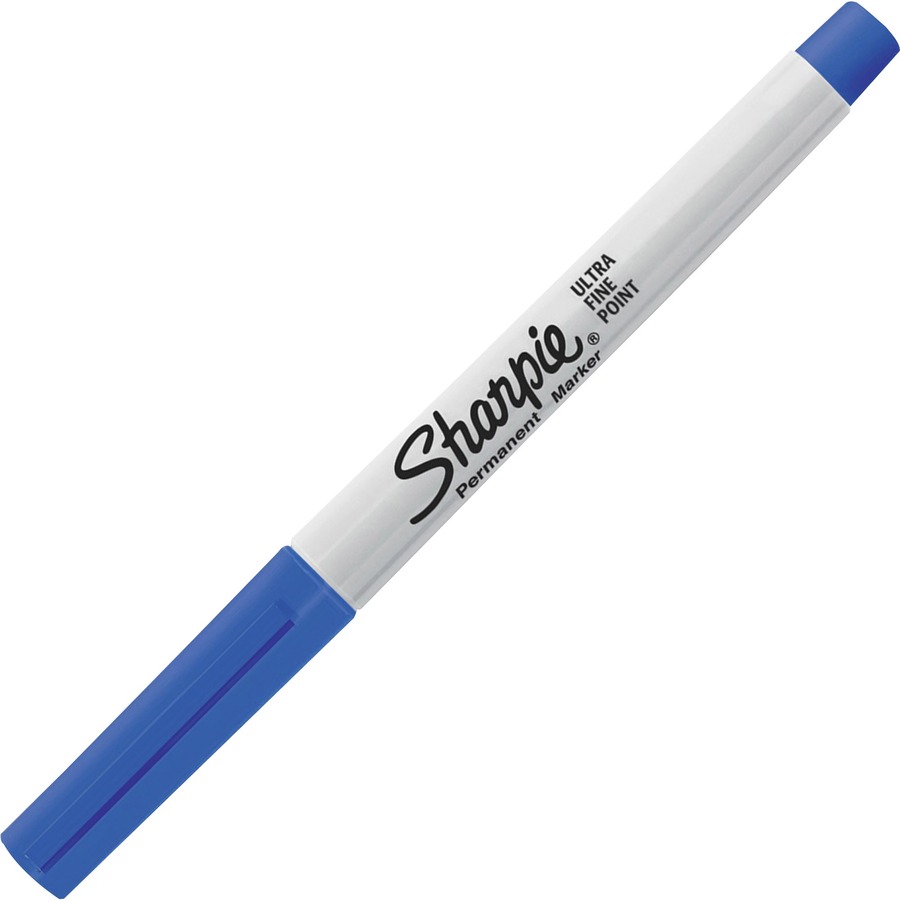 Sharpie Precision Permanent Markers - Ultra Fine, Fine Marker Point - Blue  Alcohol Based Ink - 1 / Box - Bluebird Office Supplies