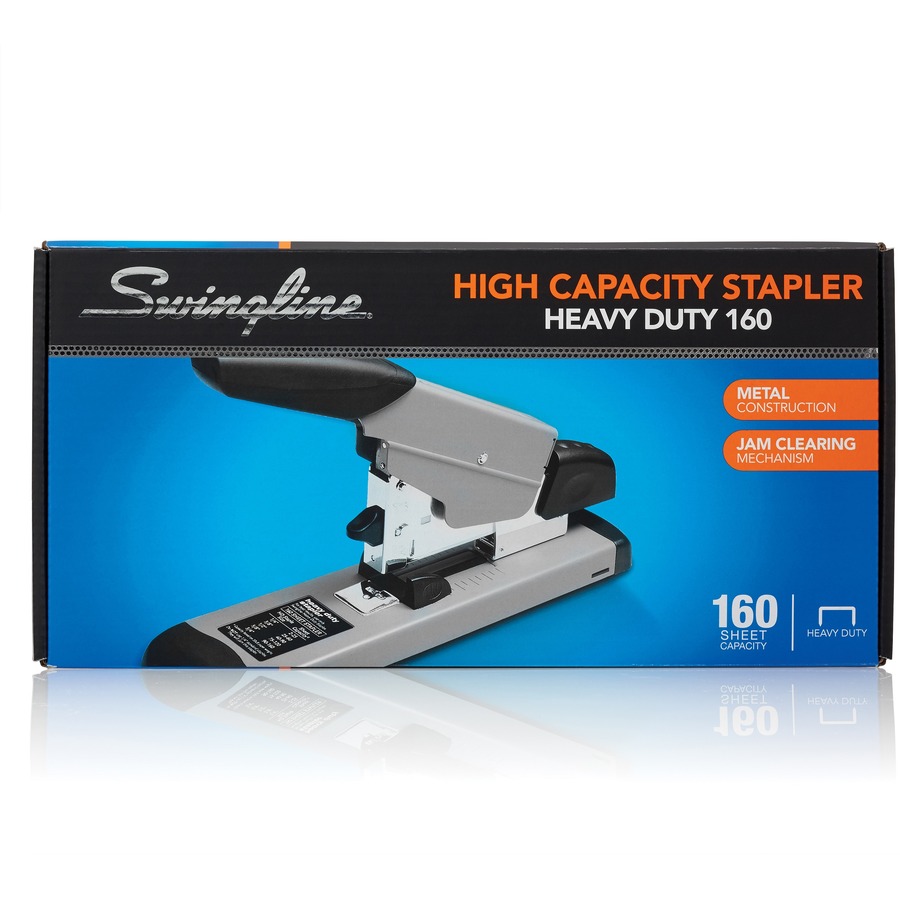 Heavy-Duty Stapler, 200-Sheet Capacity, Black/Graphite/Red - Reliable Paper