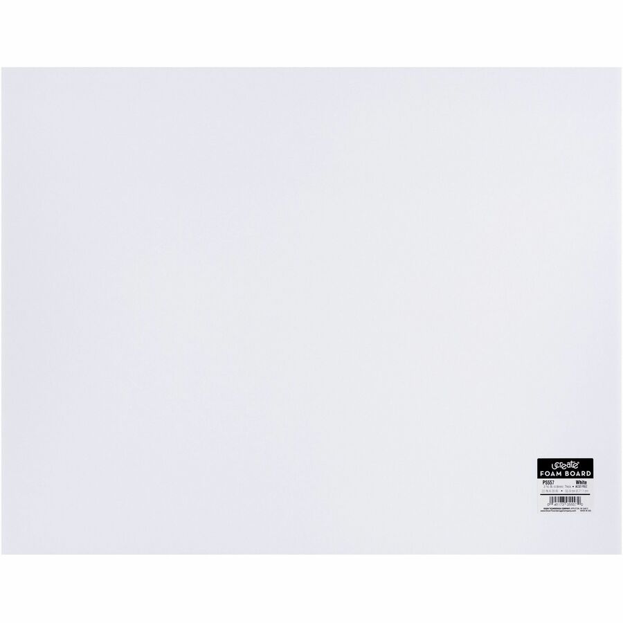 UCreate Coated Poster Board - Project, Poster, Sign, Printing - 28Height x  22Width - 50 / Carton - White - Thomas Business Center Inc
