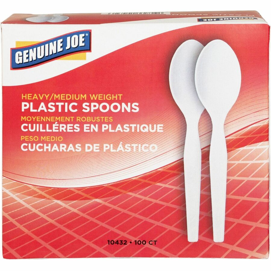 White Heavy-Weight Plastic Fork 100ct. 