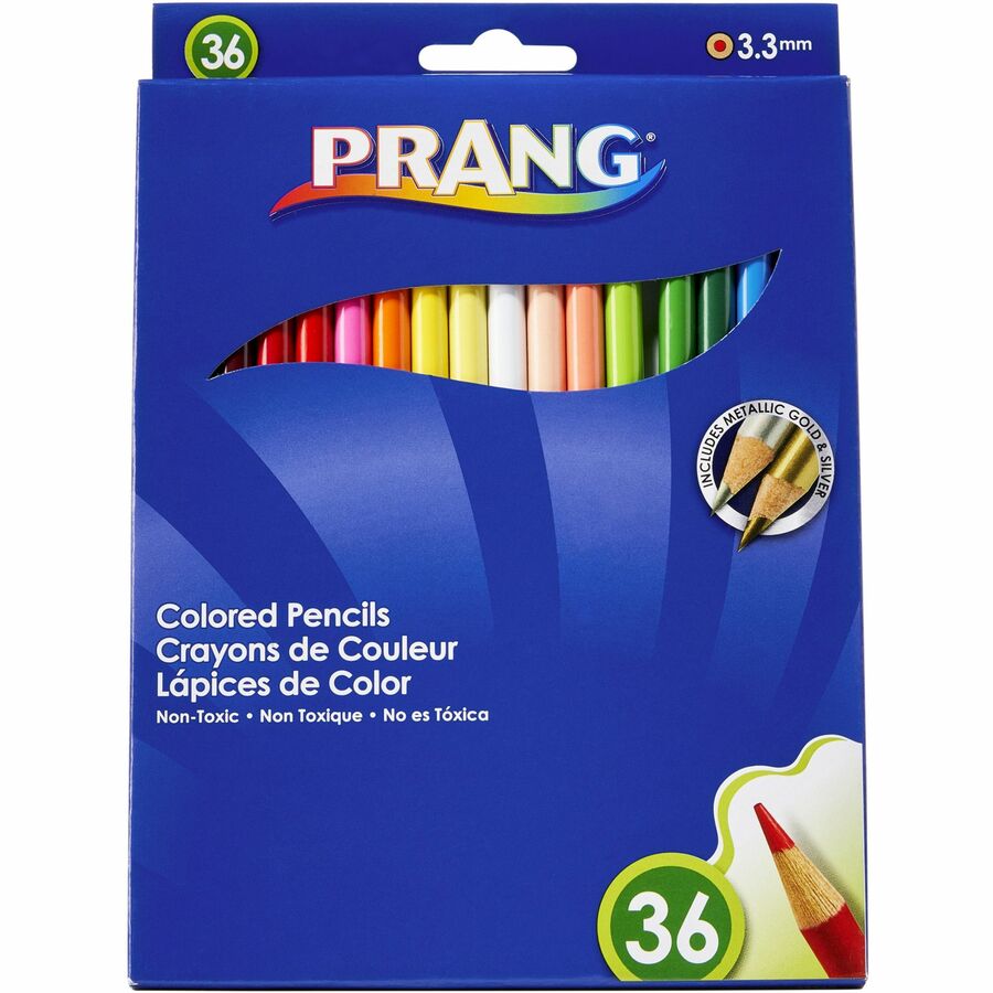Prang Duo Colored Pencil - 3 mm Lead Diameter - Fine Point