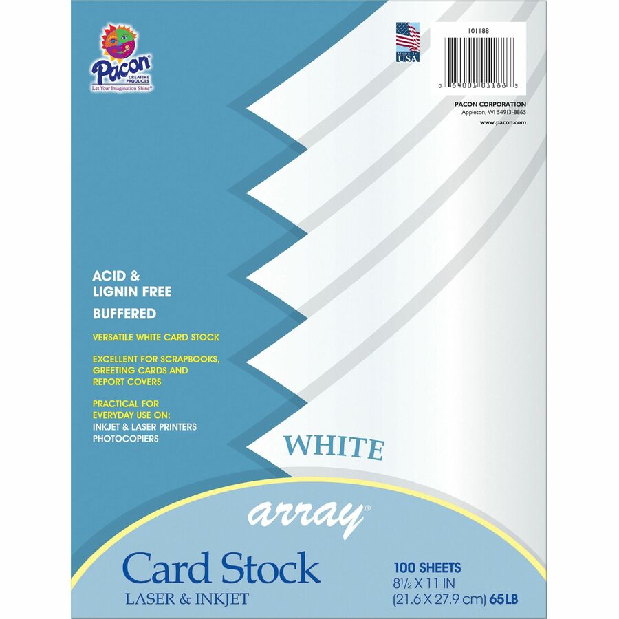 Neenah Color Cardstock - Black - Letter - 8 1/2 x 11 - 65 lb Basis Weight  - 100 / Pack - Bluebird Office Supplies