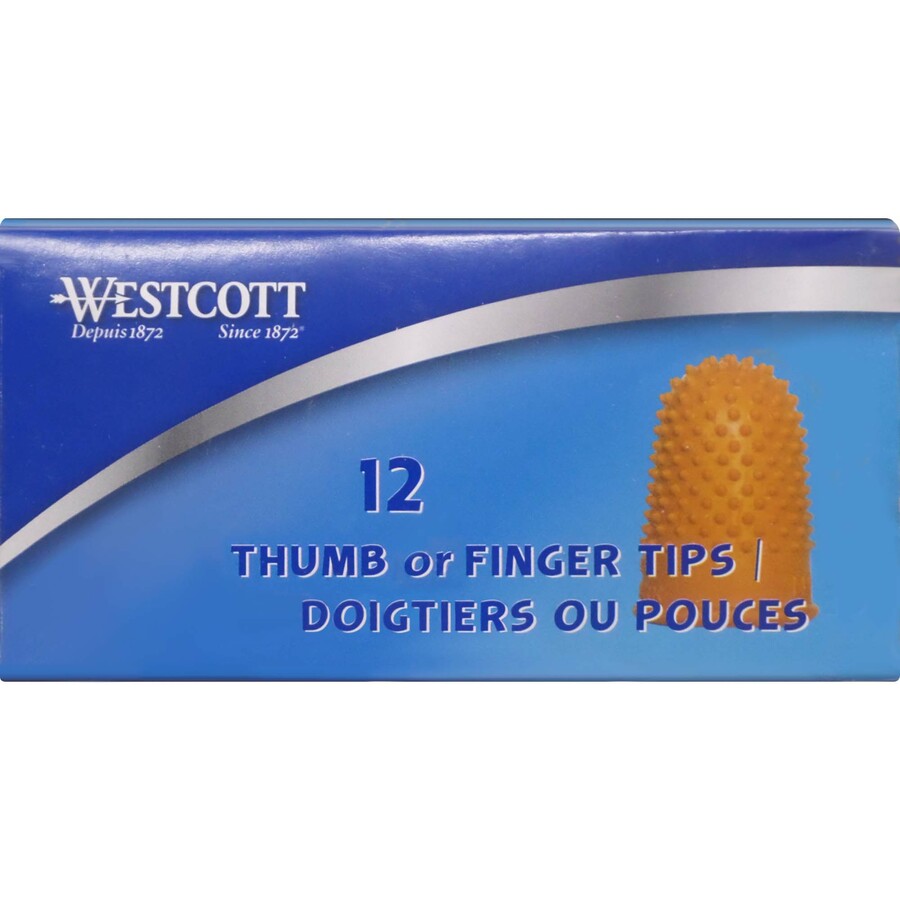 Central Office Supplies Corp. :: Office Supplies :: Mailing & Shipping ::  Mailroom Equipment & Supplies :: Rubber Finger Tips :: Acme United  Heavy-Duty Non-Ventilated Fingertip Pad - Small Size - Rubber - 12 / Pack