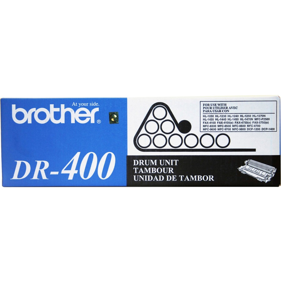 Brother DR400 Replacement Drum Unit - Laser Print Technology - Black - Retail - 1 Each