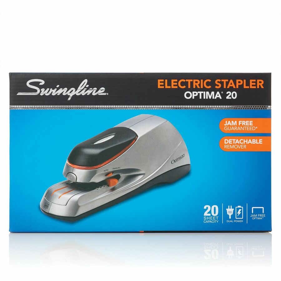 Optima 45 Electric Stapler, 45-Sheet Capacity, Silver/Gray - Office Express  Office Products