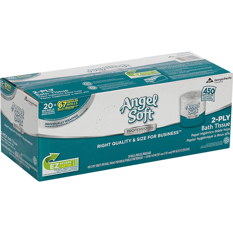 Angel Soft Professional Series Embossed Toilet Paper - Bathroom Tissue ...