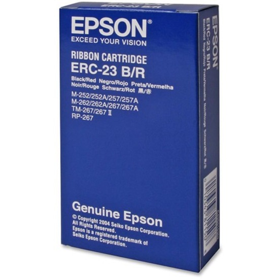 Epson Ribbon Cartridge - Dot Matrix - Black, Red - 1 Each