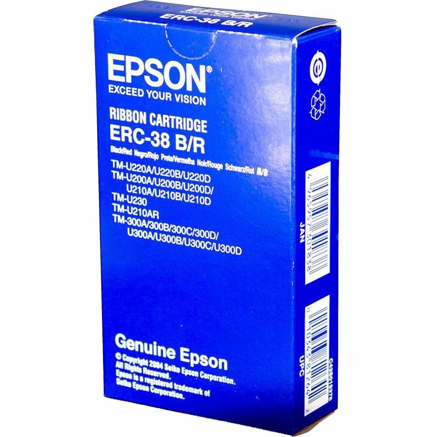 Epson Ribbon Cartridge - Dot Matrix - Black, Red - 1 Each