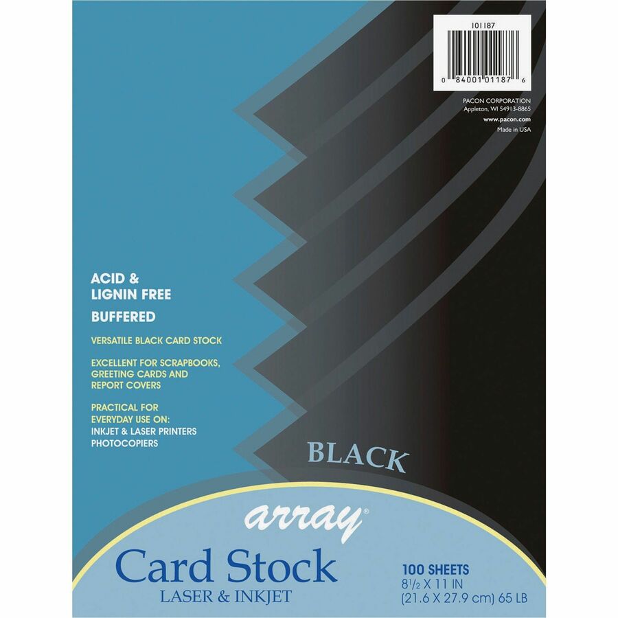 Array 65 lb. Cardstock Paper, 8.5 x 11, Ivory, 100 Sheets/Pack