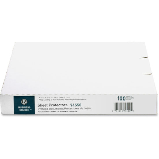 Picture of Business Source Top-Loading Poly Sheet Protectors