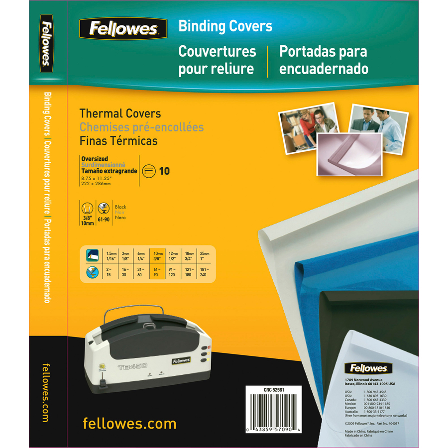 Futura Presentation Covers for Binding Systems by Fellowes® FEL5224901