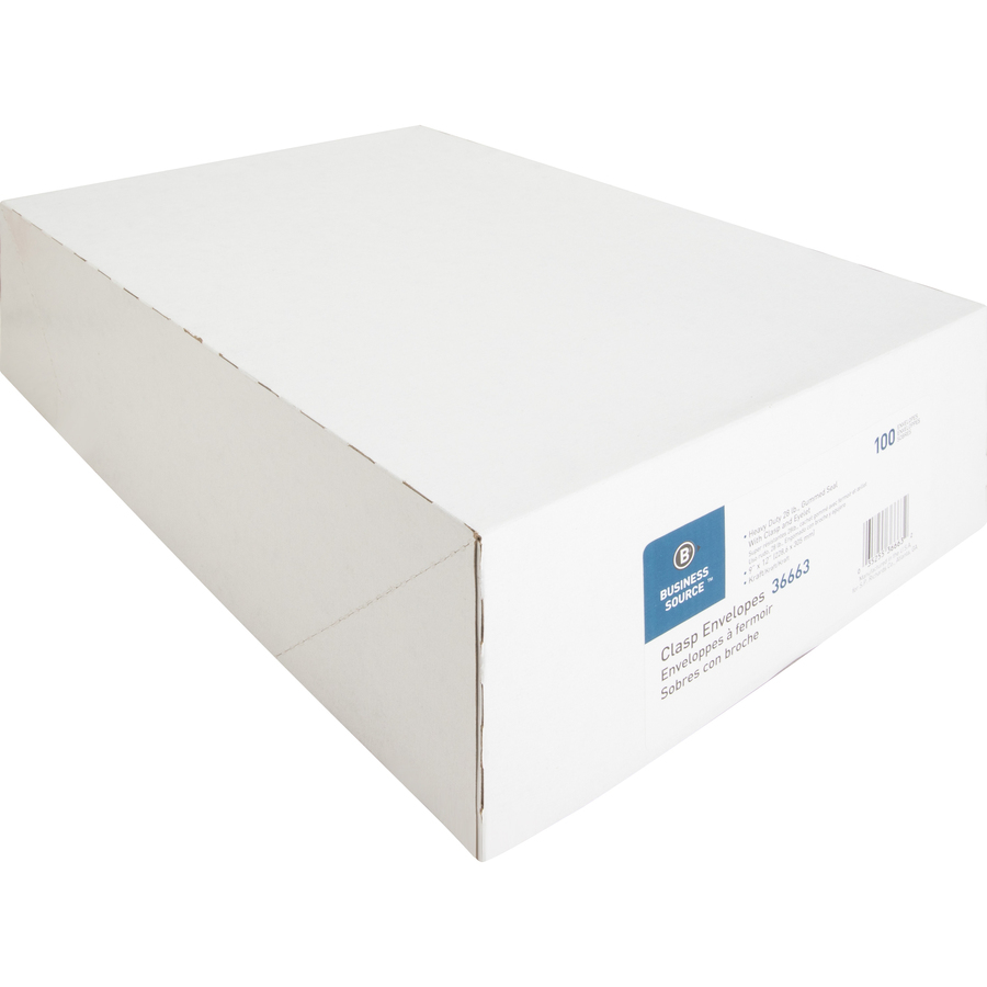 Business Source Heavy-duty Clasp Envelopes