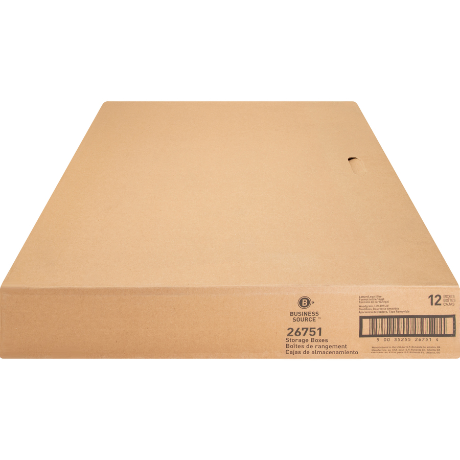 Kraft Details about   Recycled Storage Box 12 x 15 x 10 UNV28224 Letter 12 per Carton