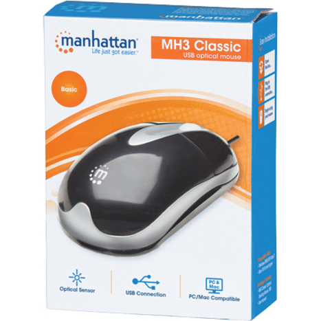 Manhattan MH3 Classic Optical Desktop Mouse