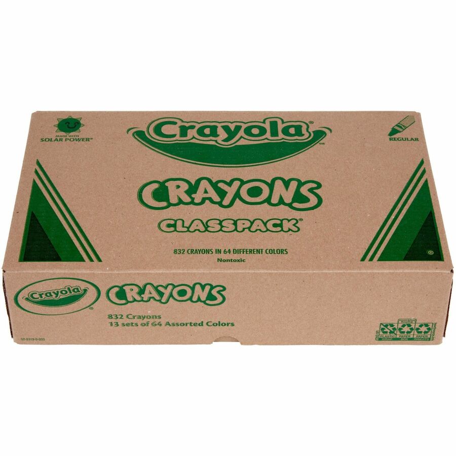 CYO528019 - Crayola 64-Color Crayon Classpack - Assorted - 832 /