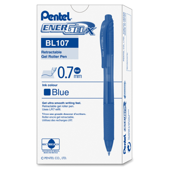 PENBL107C - EnerGel EnerGel-X Retractable Gel Pens - Medium Pen