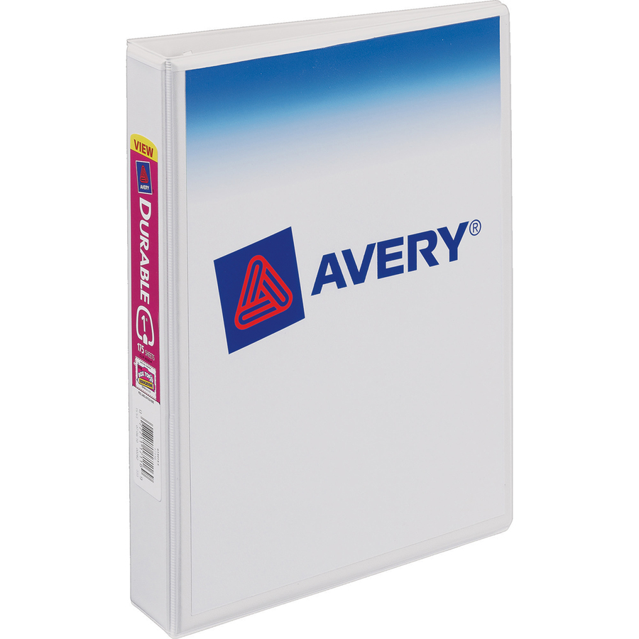 Avery® 1 Mini Durable View Binder - 1 Binder Capacity - Half-letter - 5  1/2 x 8 1/2 Sheet Size - 175 Sheet Capacity - Round Ring Fastener(s) - 2