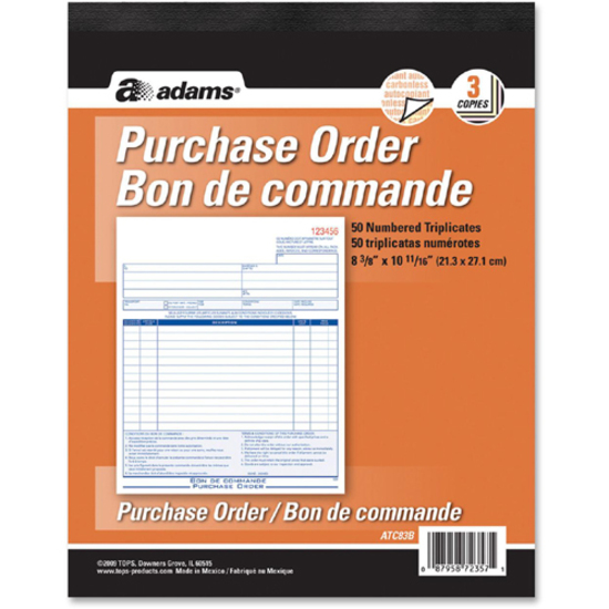 Bon de commande - Adams