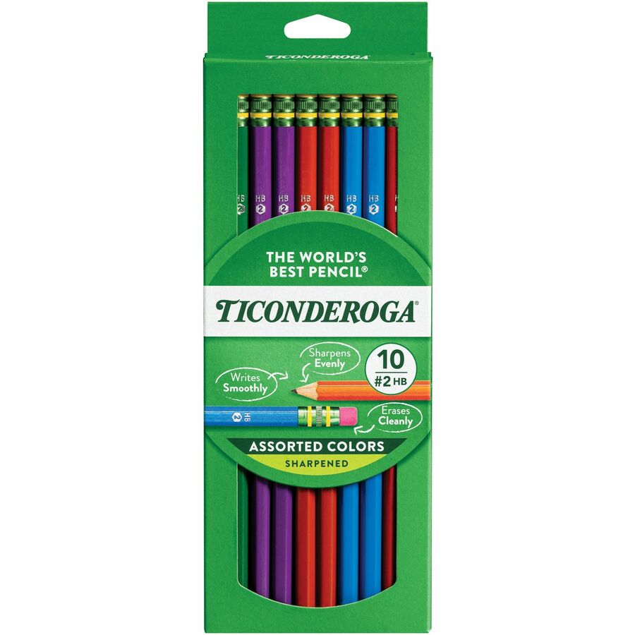 Ticonderoga No. 4 Pencils - #4 Lead - Black Lead - Yellow Cedar