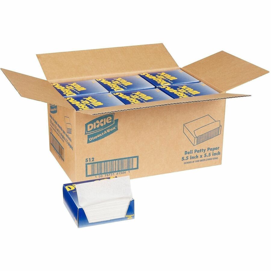 Picture of Dixie Dispens-a-Wax Laminated Patty Paper