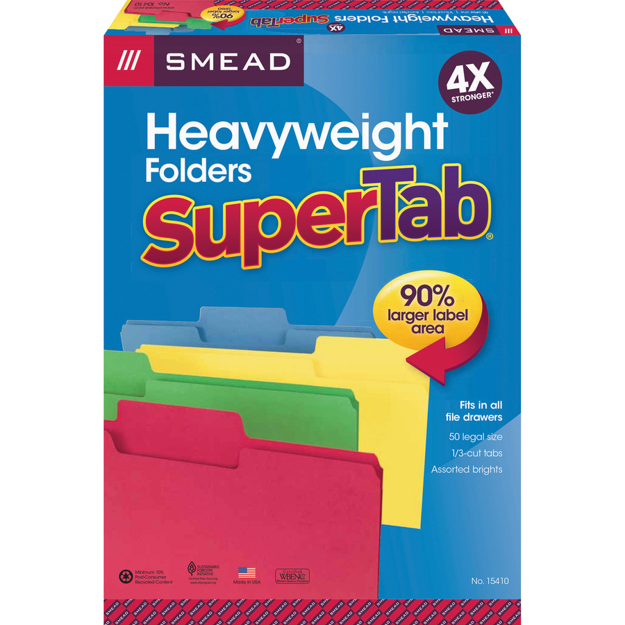 smead supertab coloring file folders