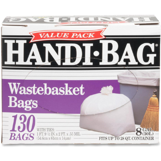 Berry Global Handi-Bag 8 Gallon Trash Bag, 22 x 24, Low Density
